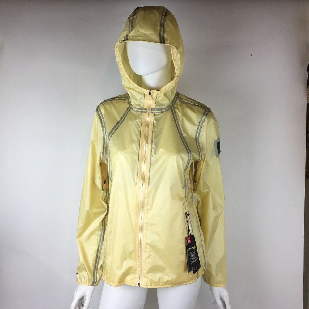 Under Armour Storm Proof Jacket Yellow Fitted Women's Small Sample